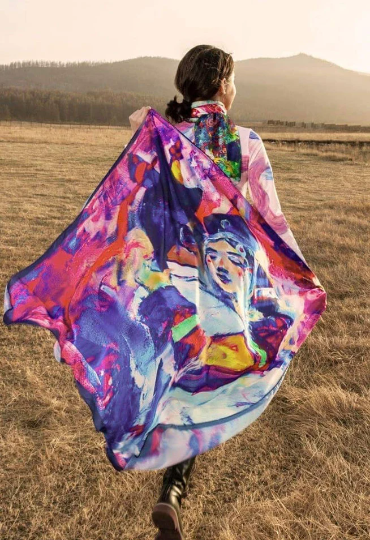 "Mongolian Silk" Special Collection - Silk Scarf ( SS106)